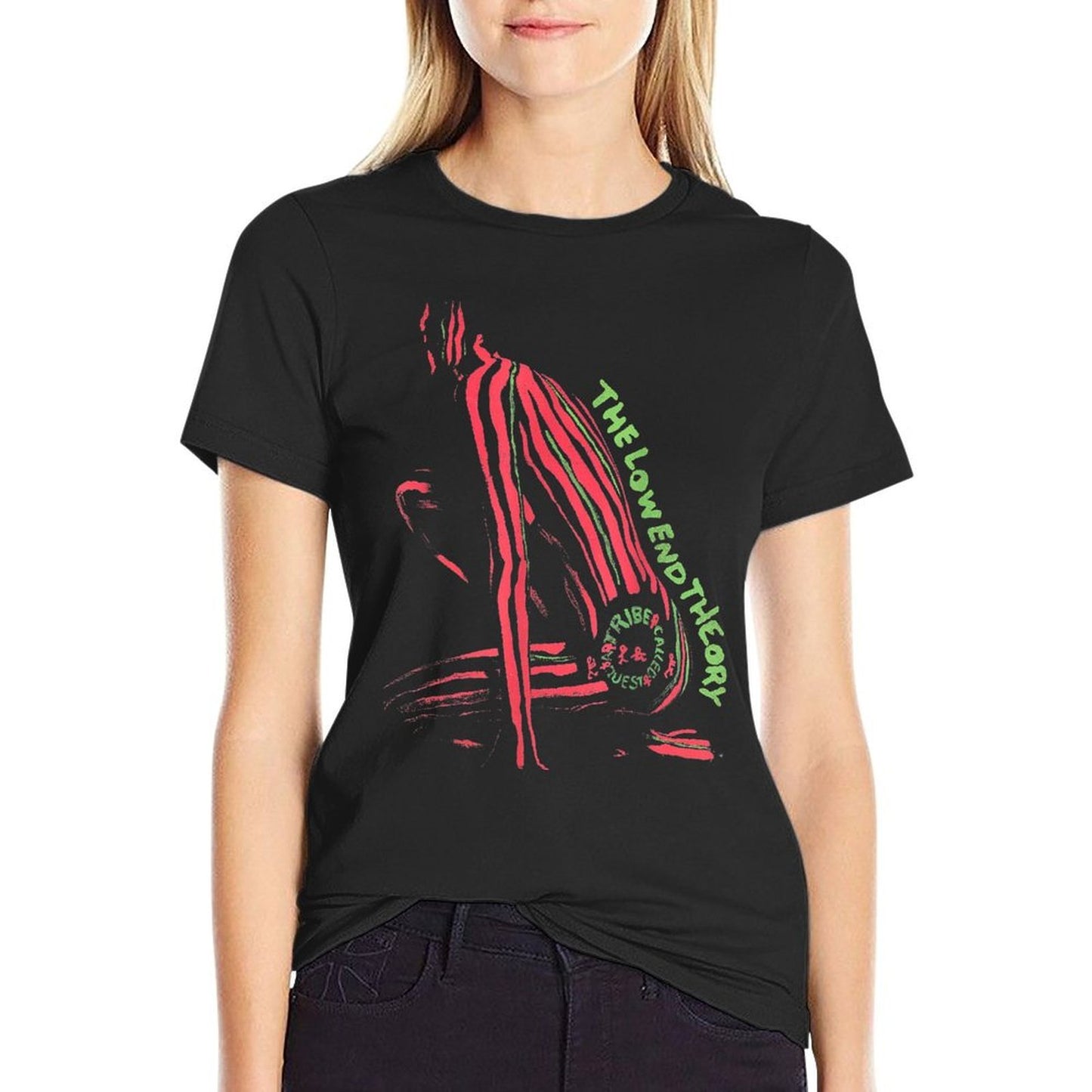 A Tribe Called Quest Official Low End Theory  Oversized Silhouette T-Shirt