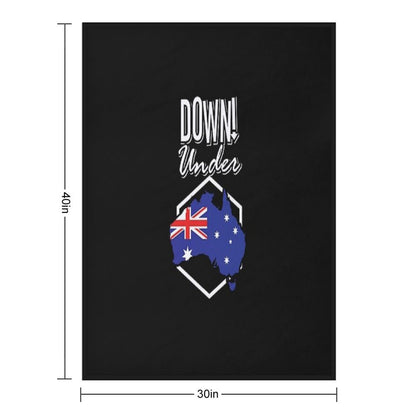 Down Under! Throw Blanket
