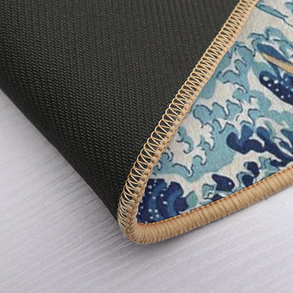 Under The Wave Off Kanagawa - The Great Wave - Katsushika Hokusai Bath Mat