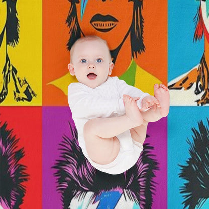 David Bowie Throw Blanket