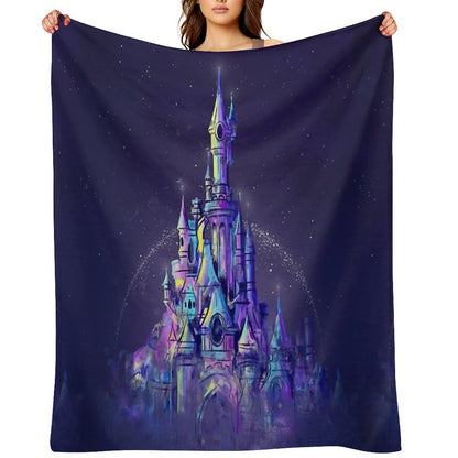 Magic Princess Fairytale Castle Kingdom Throw Blanket