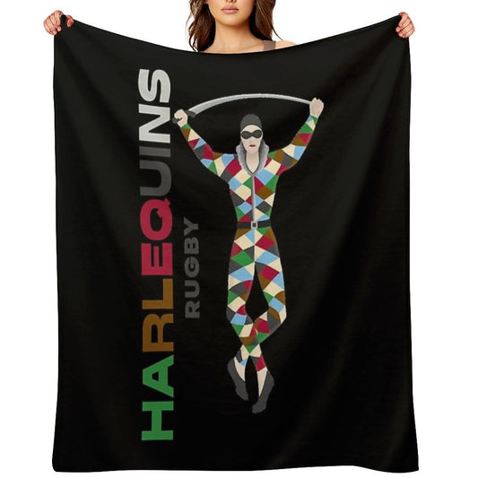 Harlequins Rugby Essential Throw Blanket