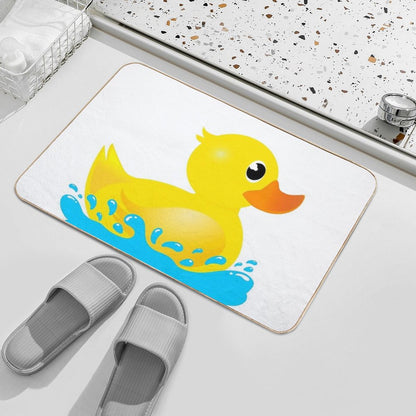 Yellow Rubber Duck & Splash Bath Mat