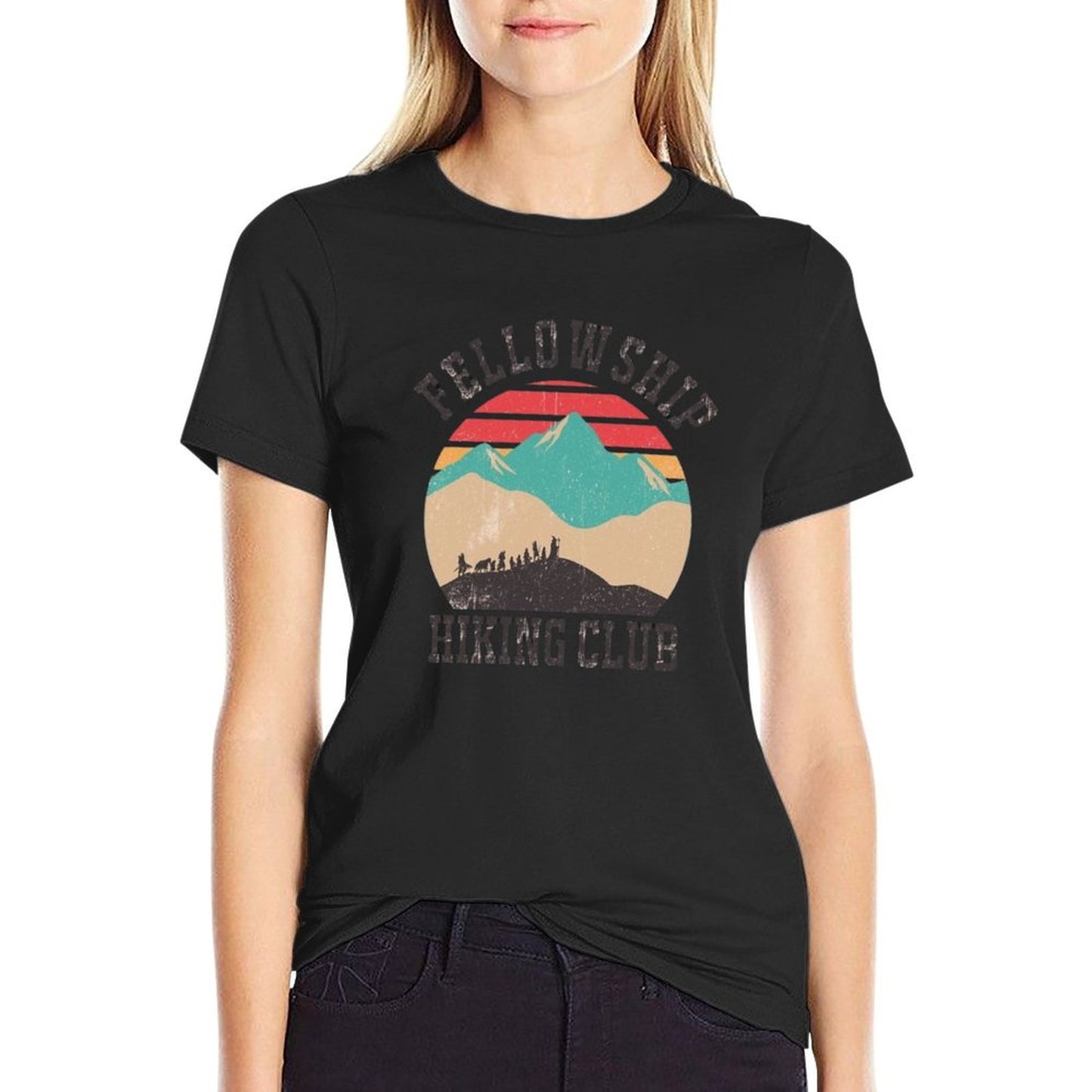Fellowship Hiking Club  Tagless Design T-Shirt