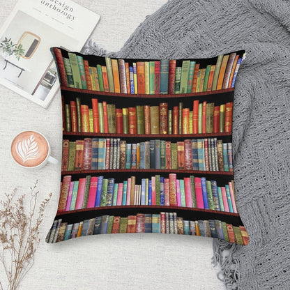 Jane Austen Antique Books, British Antique Books Soft Fade-Resistant Throw Pillow