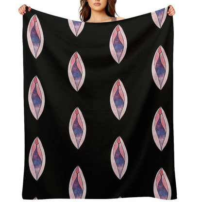 Galaxy Vulva Throw Blanket
