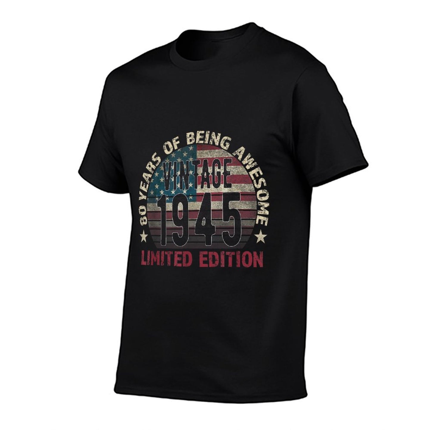 80th Birthday Gift Men Vintage Born 1945 Turning 80 Year Old T-Shirt