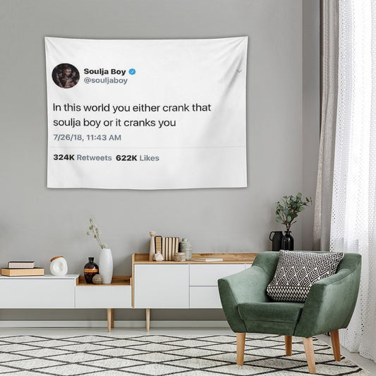 Soulja Boy Tweet Tapestry
