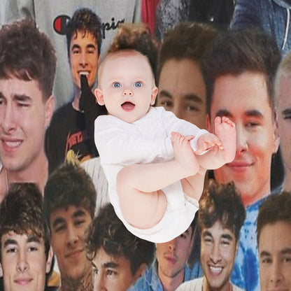 Kian Lawley Photo Collage Throw Blanket