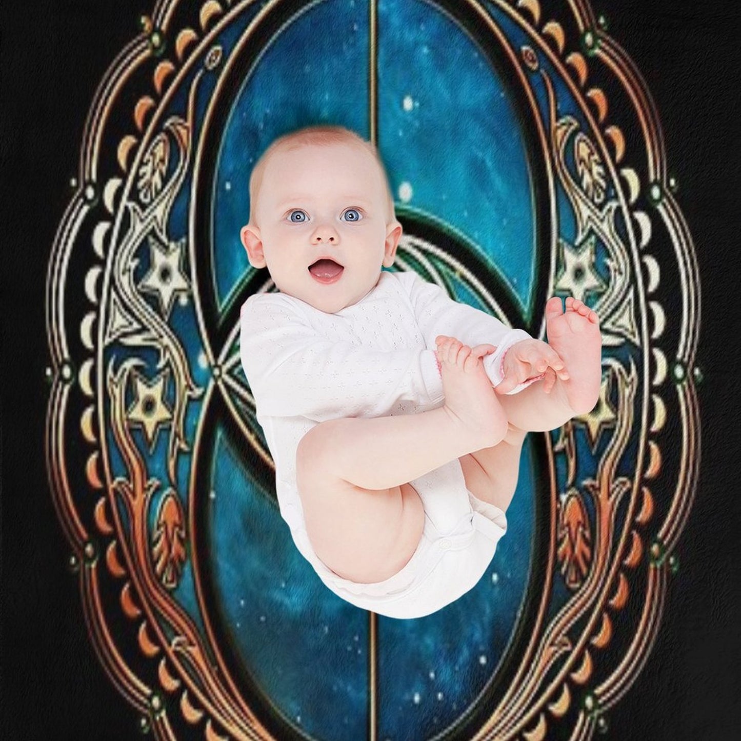 Vesica Piscis, Chalice Well, Celtic Symbol, Avalon, Magic Throw Blanket