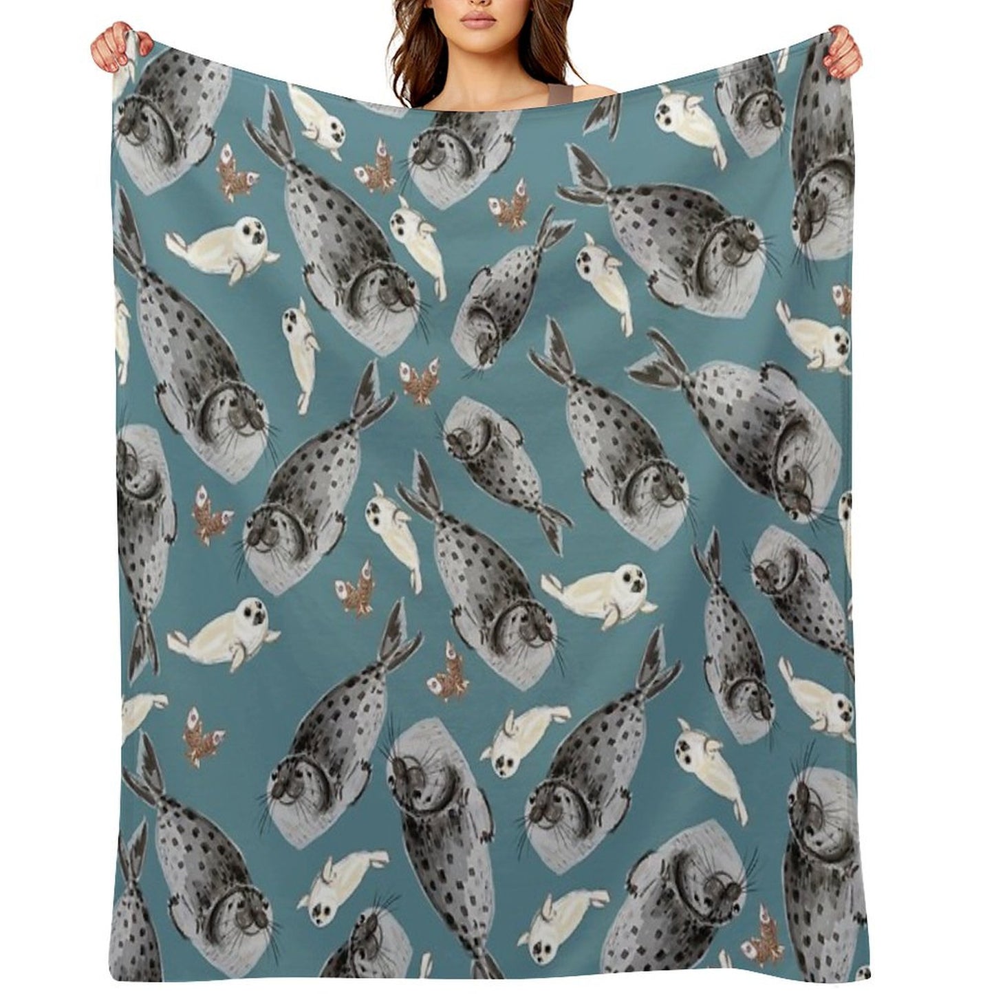 Common Seal Throw Blanket