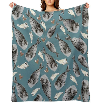 Common Seal Throw Blanket