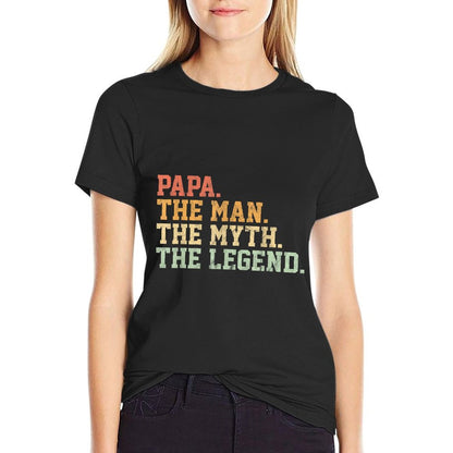 Papa Man Myth Legend Shirt For Mens Funny Father Gift T-Shirt
