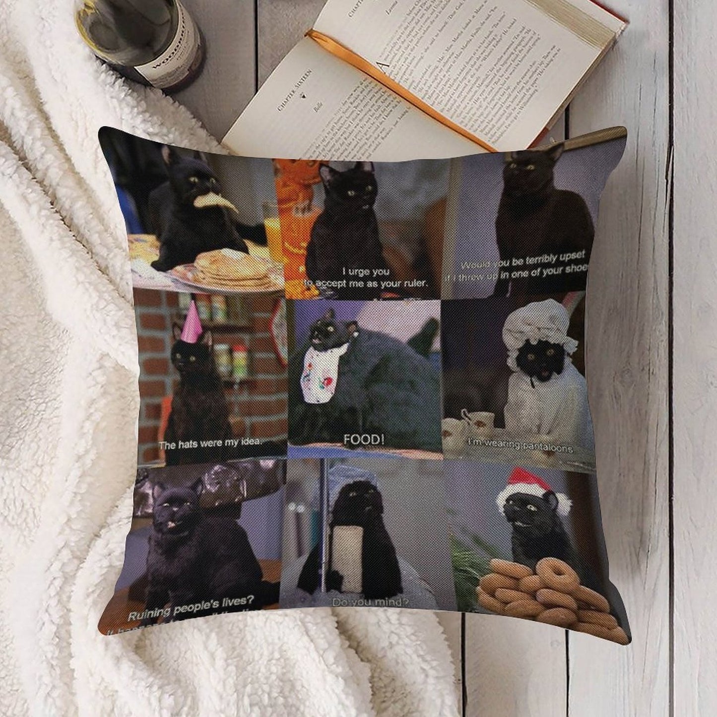 Musings of Salem Linen Throw Pillow Cover