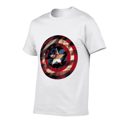 Marvel Captain America Avengers Shield  Polyester Blend T-Shirt