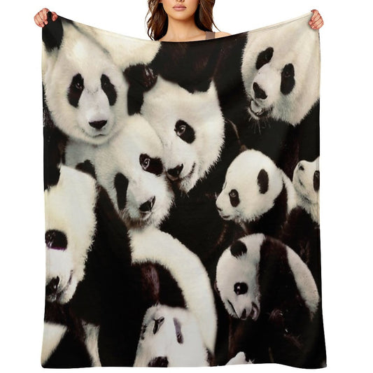 Pandas Throw Blanket