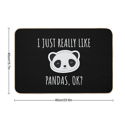 I Just Really Like Pandas, Ok Bath Mat