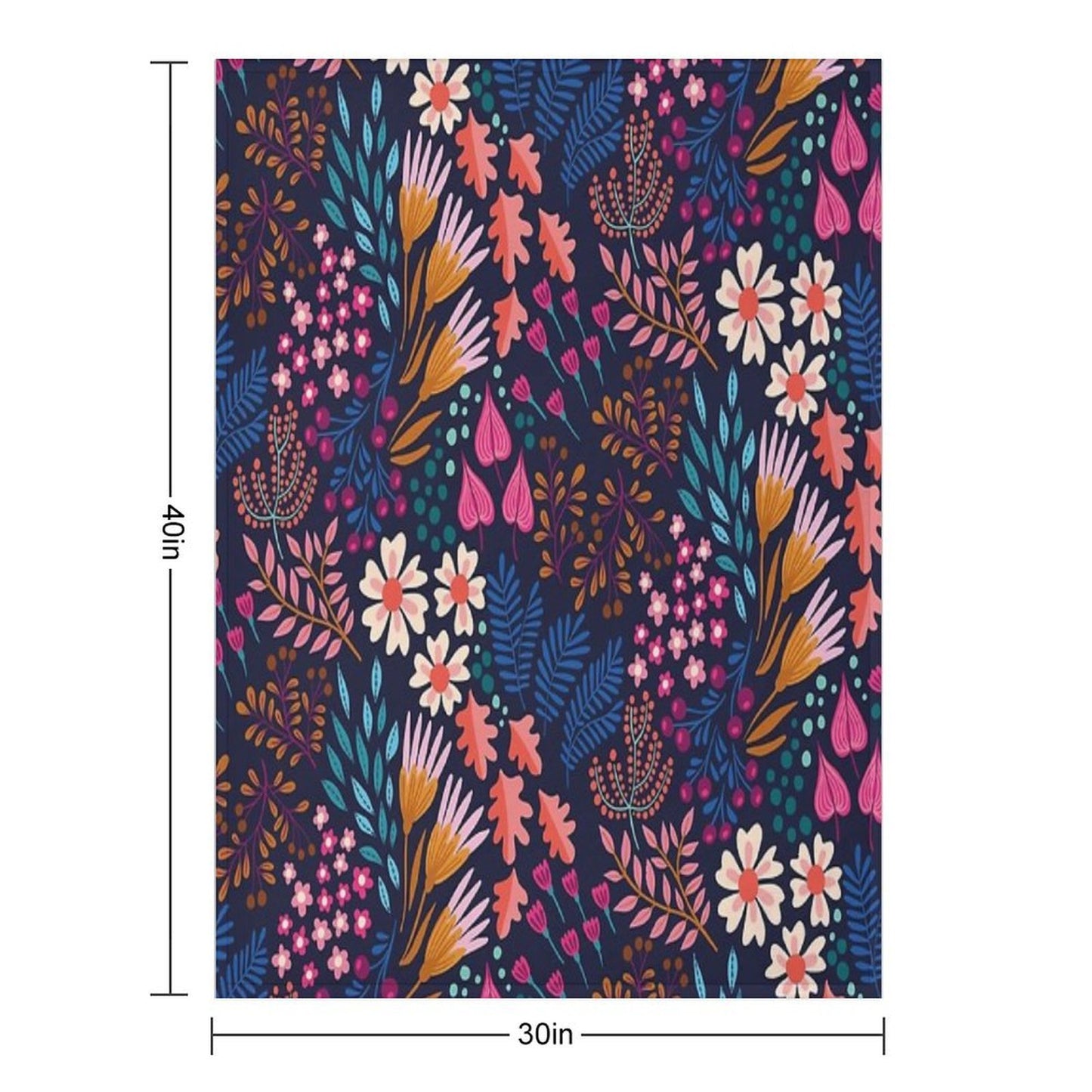 BLISS Flower Field Throw Blanket