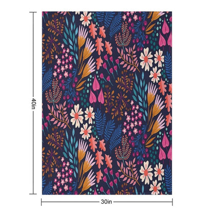 BLISS Flower Field Throw Blanket