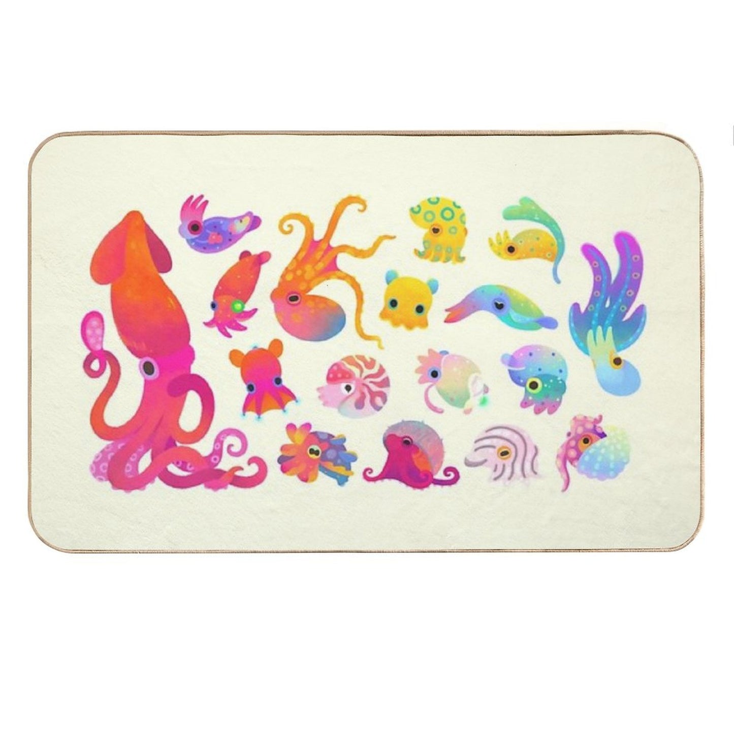 Cephalopod - Pastel Bath Mat