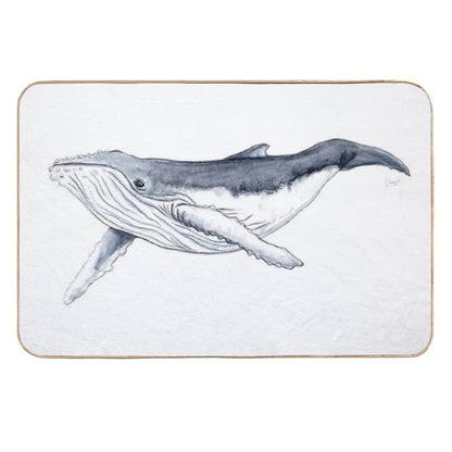 Humpback Whale Baby  Odorless Bath Mat