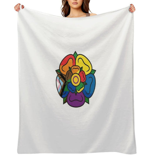 Pride Bloom Throw Blanket