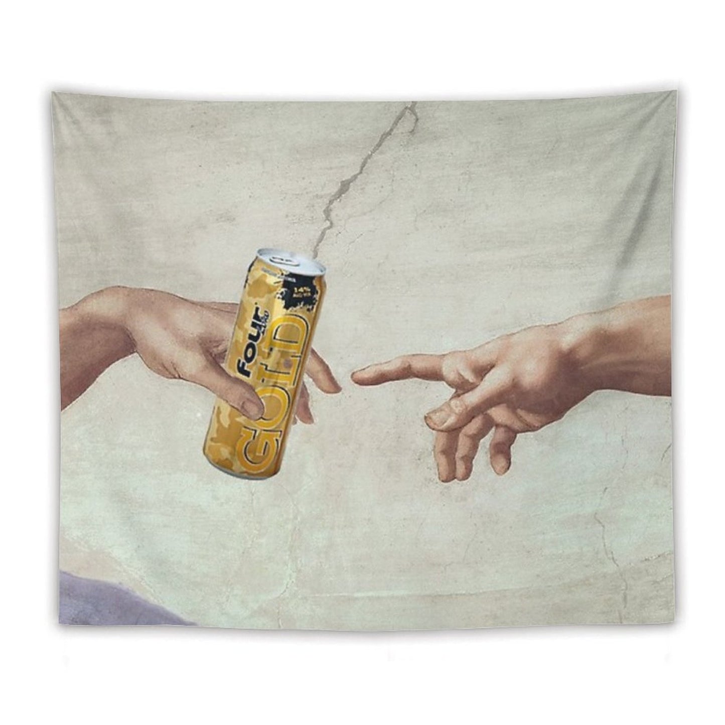 MichelAngelo's Creation of FourLoko Tapestry