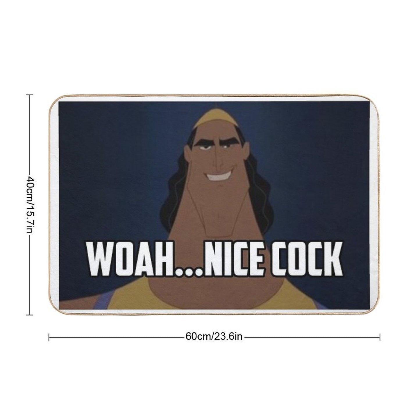Woah...Nice Cock Kronk Meme Bath Mat