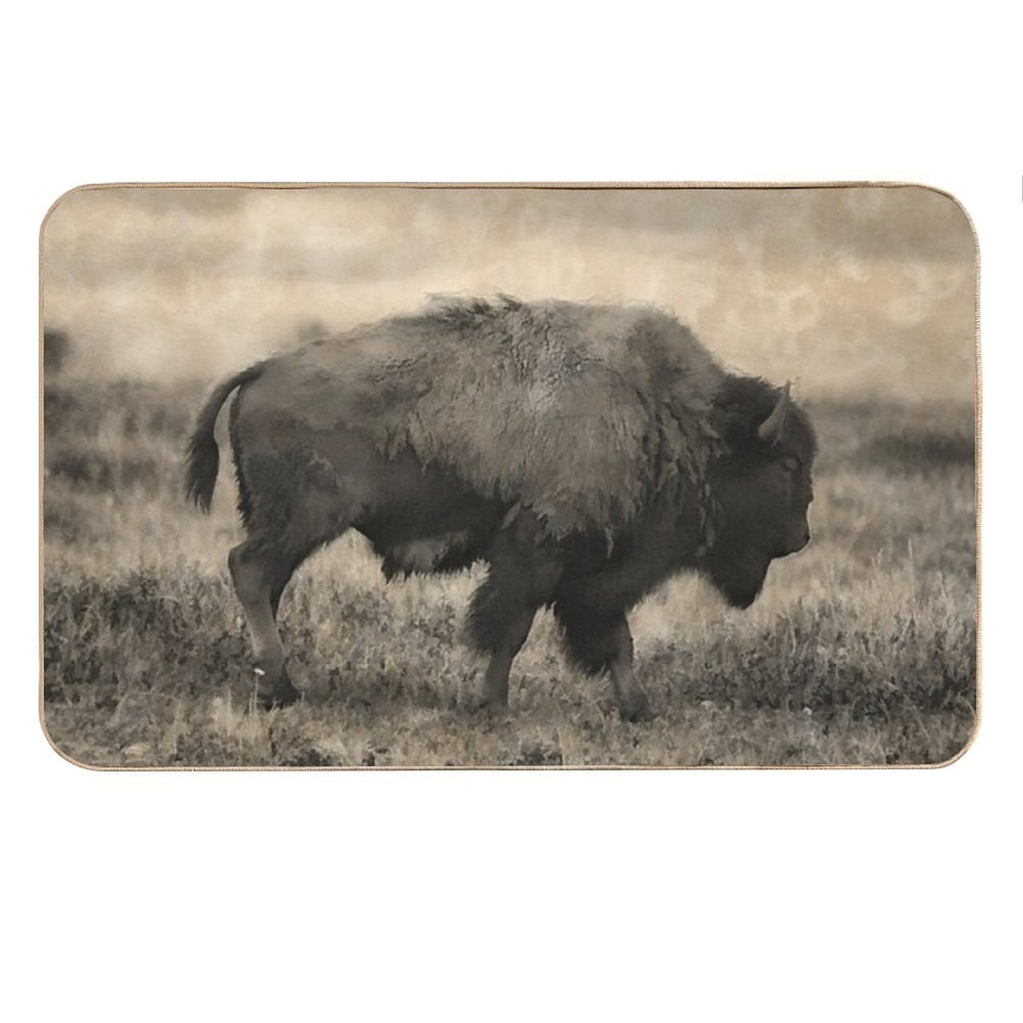 Plains Bison - American Buffalo Bath Mat