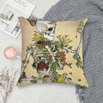 Bones And Botany Soft Shrink-Resistant Throw Pillow