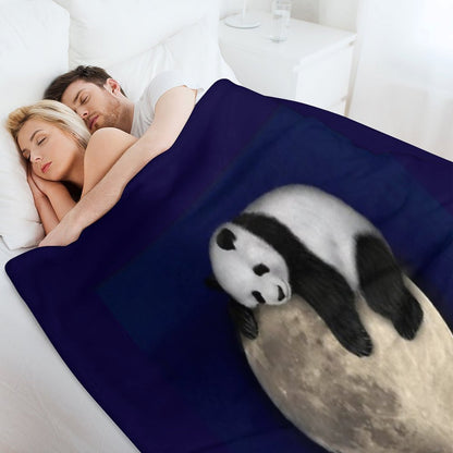 Sleeping on The Moon Throw Blanket