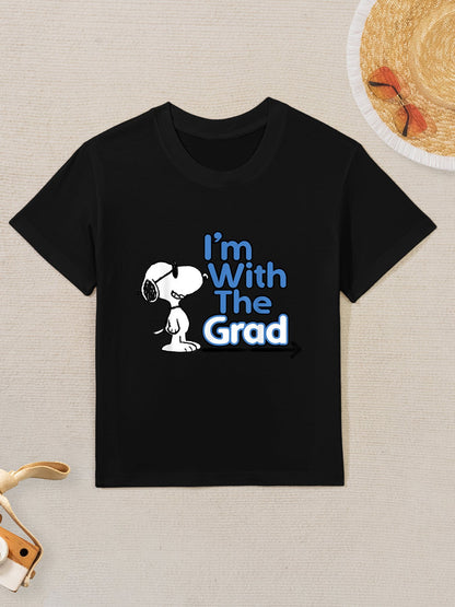 Peanuts Graduation I&#39;m With The Grad Snoopy Kids T-Shirt