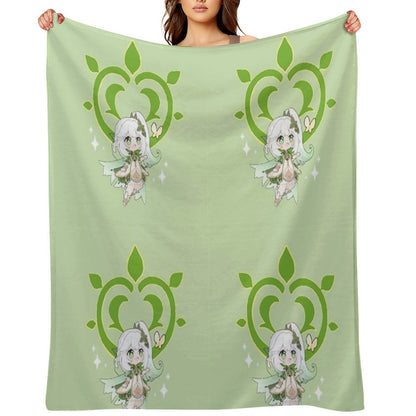Dendro Archon. Genshin Impact. Nahida Throw Blanket