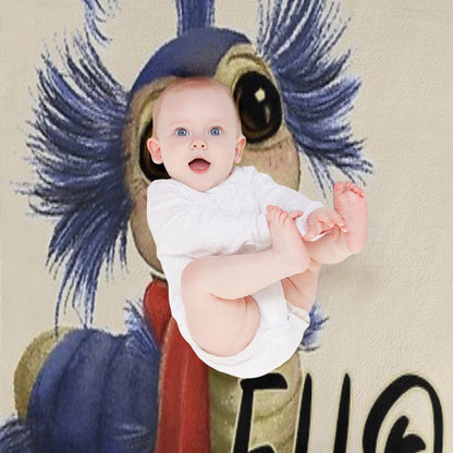 Labyrinth Worm Throw Blanket