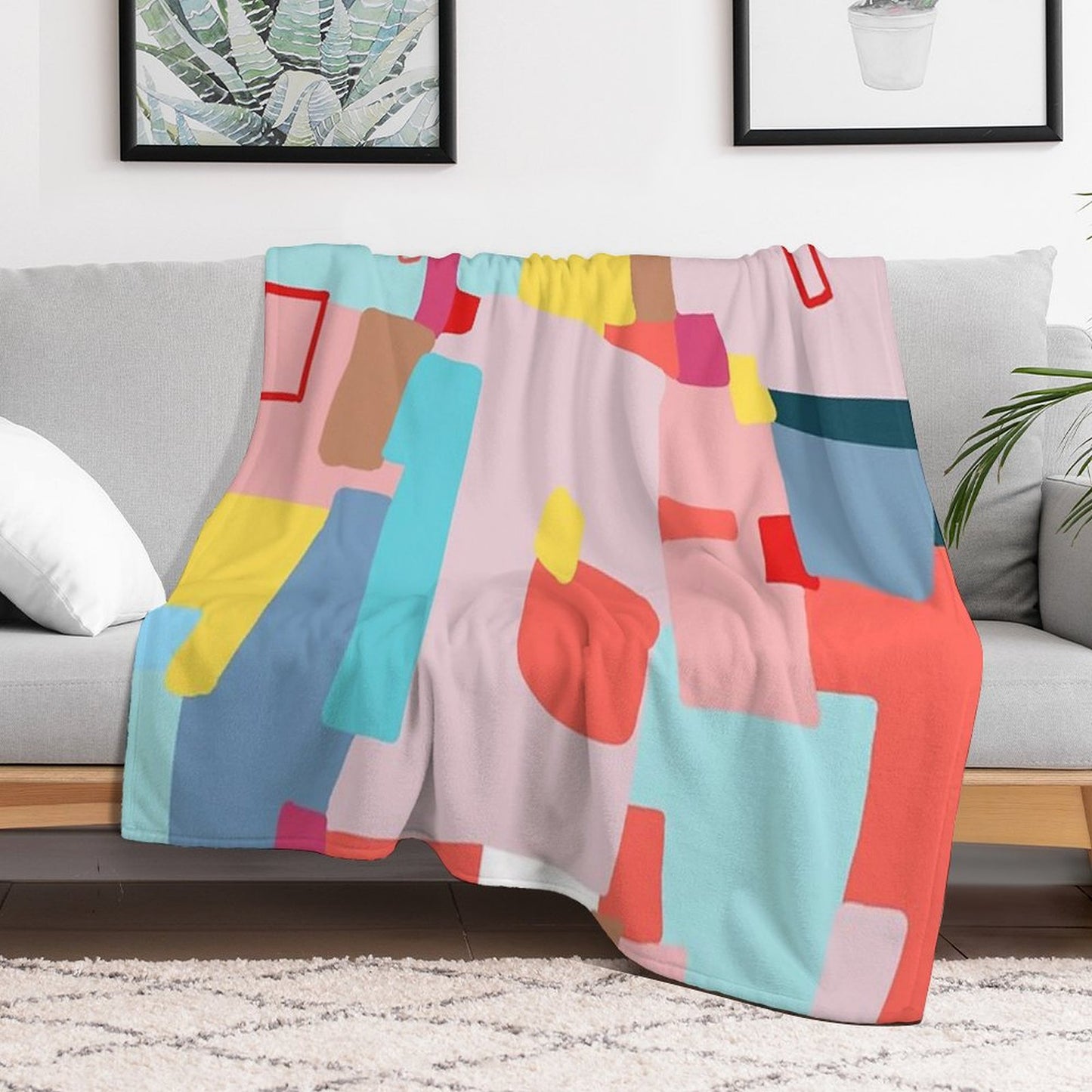 Windows of Possibility #abstractart #painting Throw Blanket