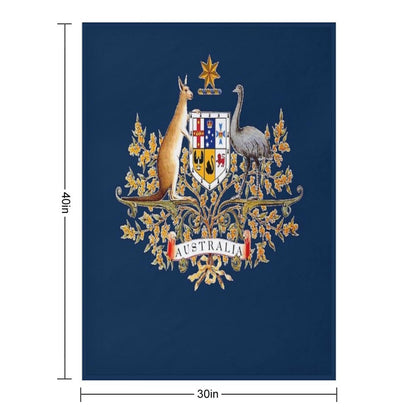 Australian Coat of Arms Throw Blanket