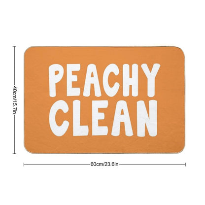 Peachy Clean - Funny Saying Bath Mat