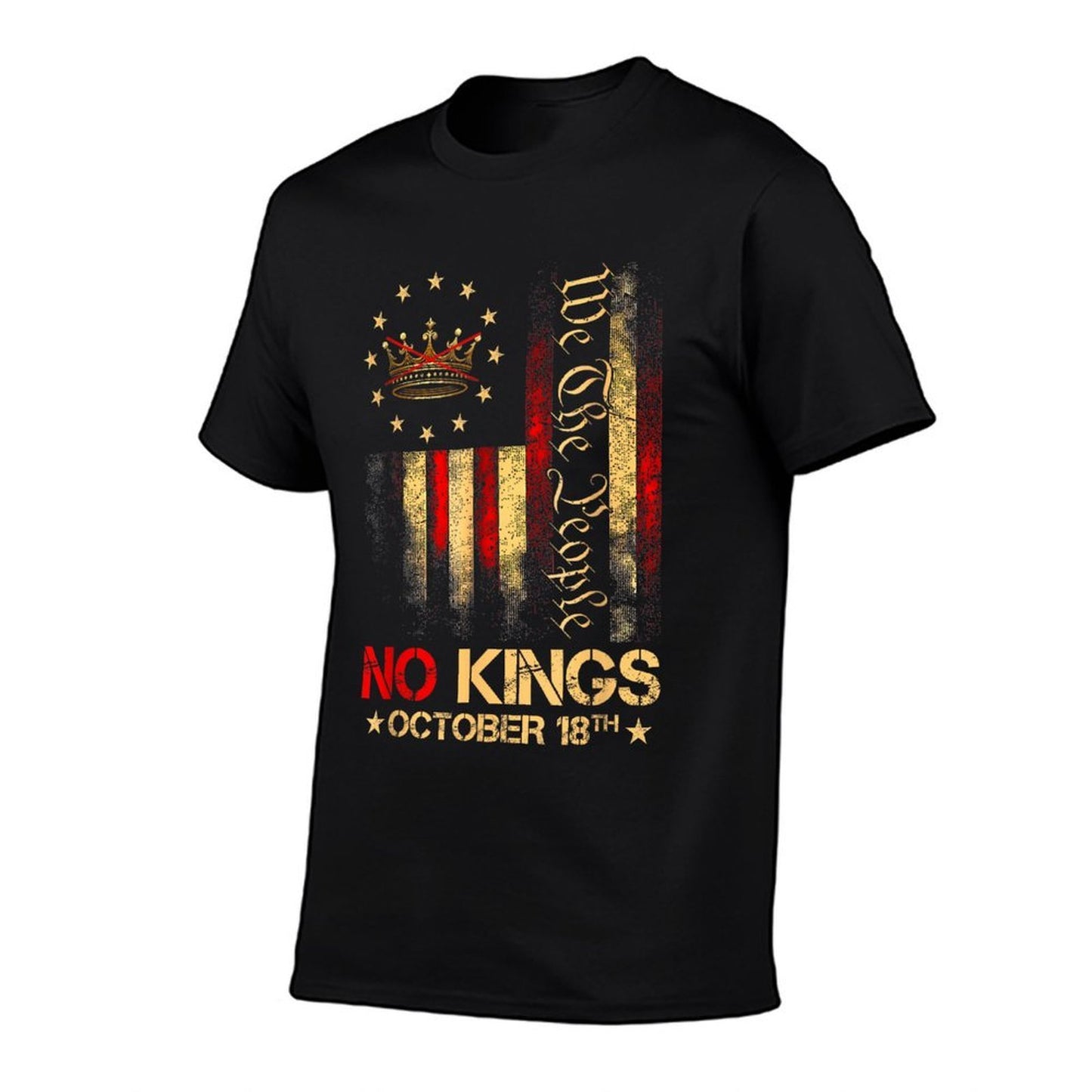 No Kings Vintage America 1776 October 18  Wrinkle-resistant T-Shirt
