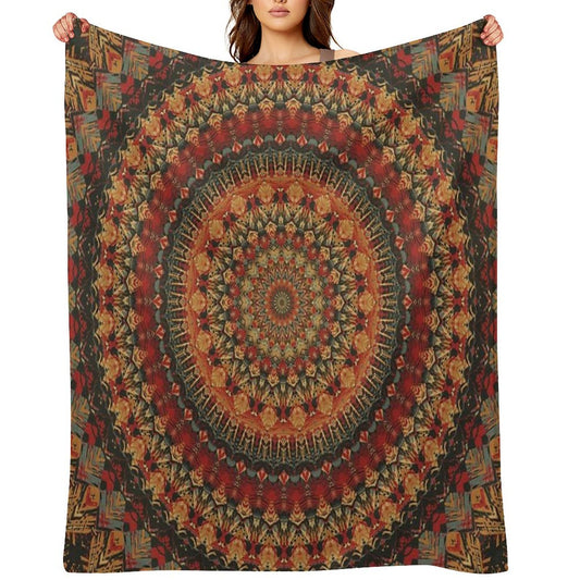Mandala 128 Throw Blanket