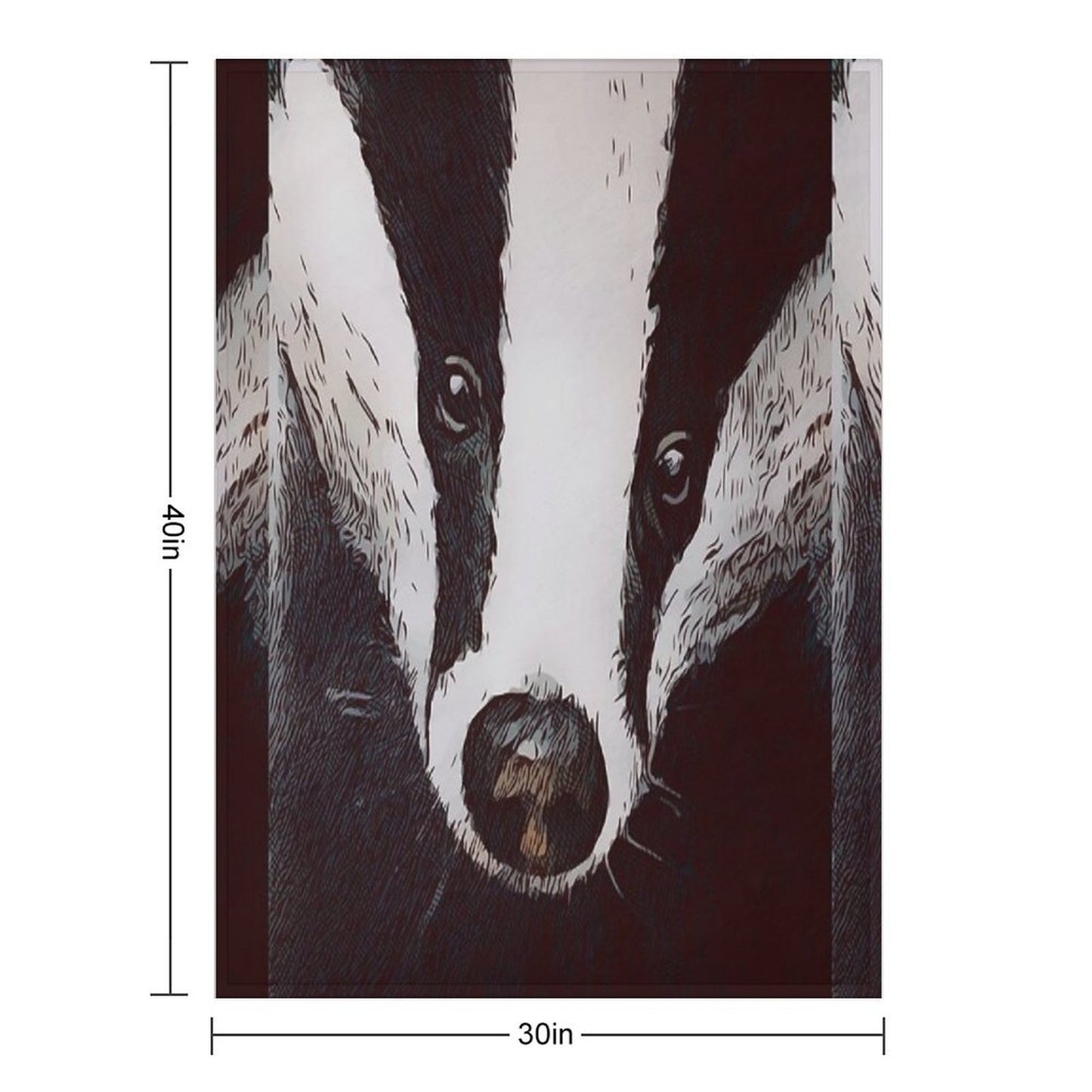 Badger Throw Blanket