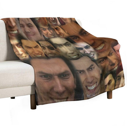 Happy Kazuma Kiryu ) Throw Blanket