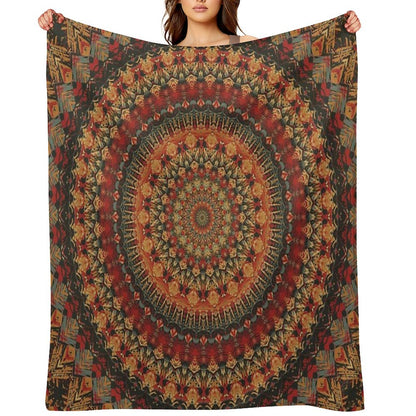 Mandala 128 Throw Blanket