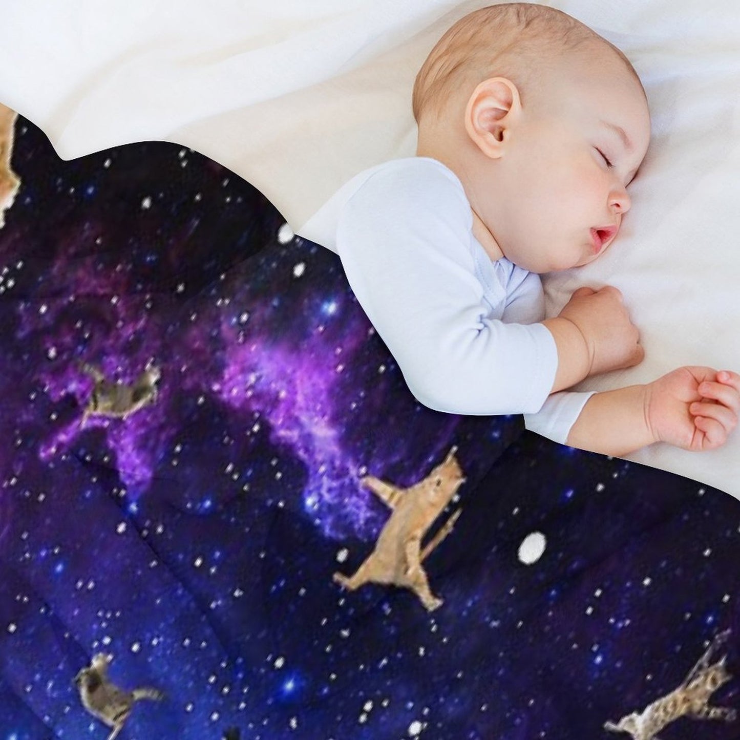 Space Cats Throw Blanket