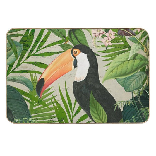 Toucan And Hummingbirds  Eco-Friendly Bath Mat