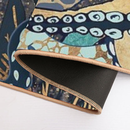Metallic Octopus II Bath Mat