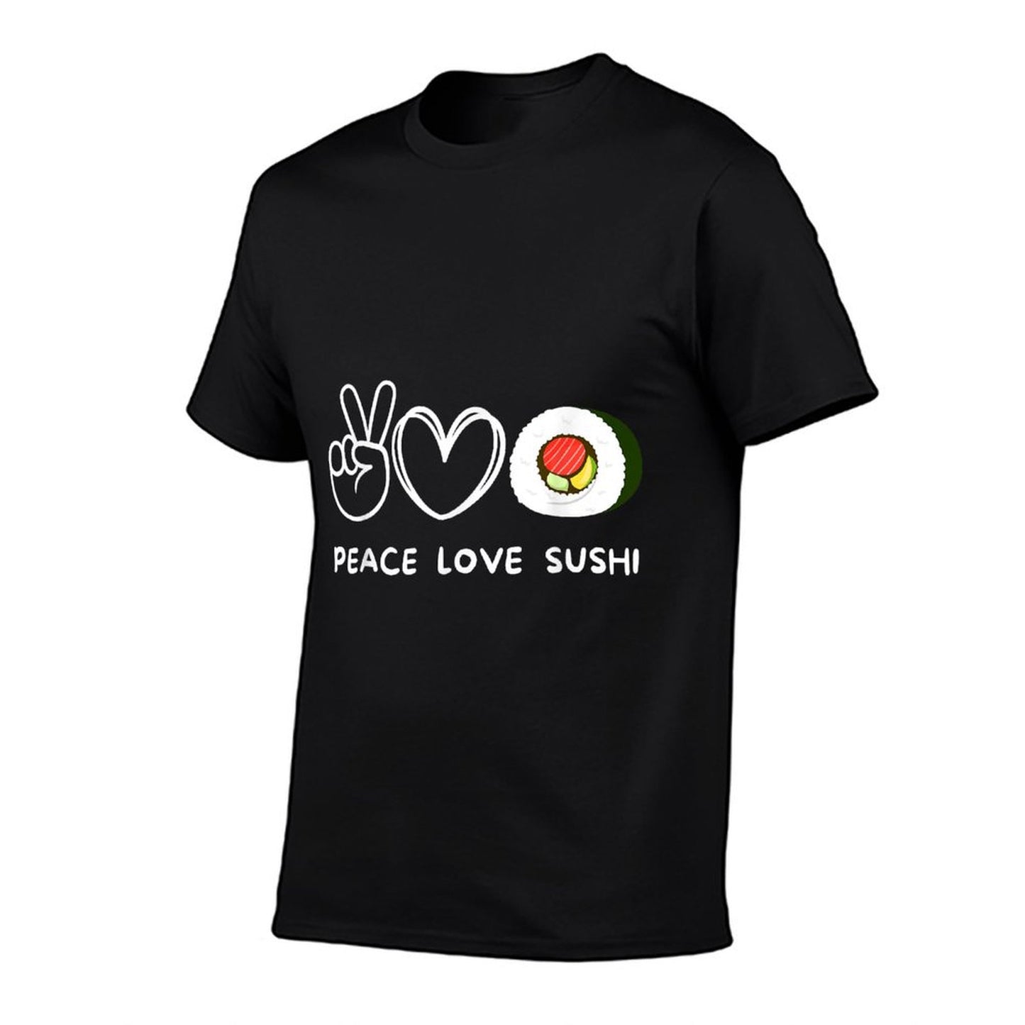 Peace, Love Sushi Retro Sushi Lover Japanese Food Lover T-Shirt