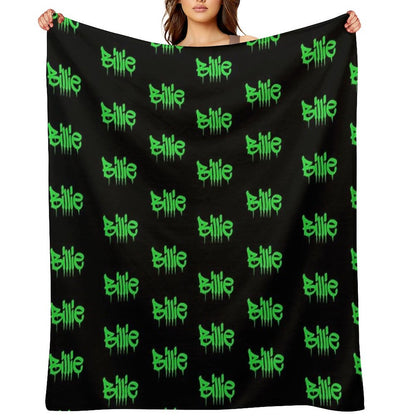 Billie Black&green Throw Blankets Throw Blanket