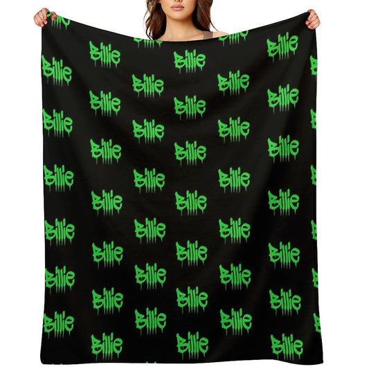 Billie Black&green Throw Blankets Throw Blanket