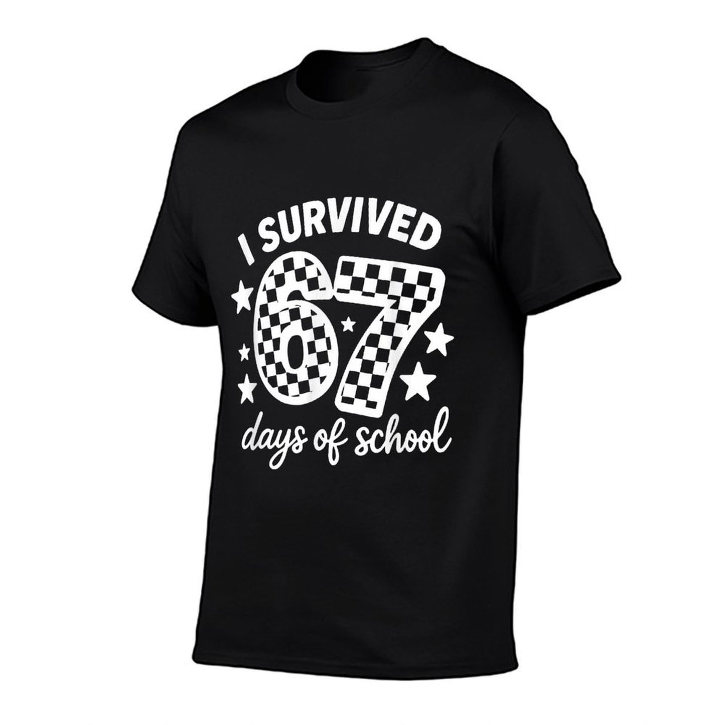 I Survived 67 Days of School Funny 67 Teachers Students Meme  Vintage-inspired T-Shirt