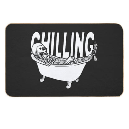 Chilling in Ice Bath Bath Mat
